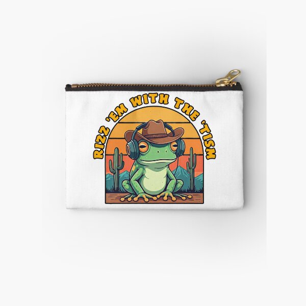 Item preview, Cowboy Frog with Headphones |Rizz Em With The Tism Frog  designed and sold by TeeARTHY.