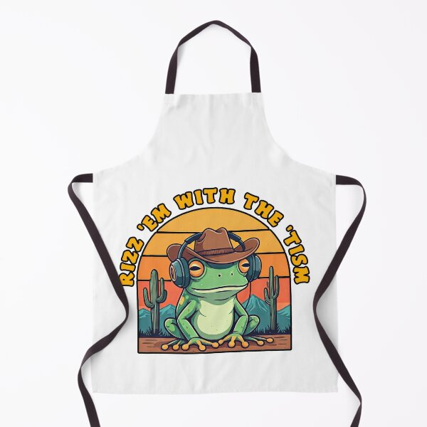 Item preview, Cowboy Frog with Headphones |Rizz Em With The Tism Frog  designed and sold by TeeARTHY.