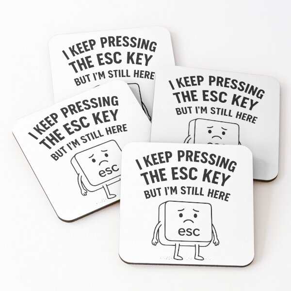 Item preview, I Keep Pressing Esc But I’m Still Here – Funny Computer T-Shirt designed and sold by Sventek.