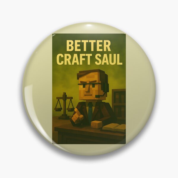 Artikelvorschau, Better Craft Saul – Pixel-Art-Parodie von Better Call Saul im Minecraft-Stil entworfen und verkauft von WhisperFrame.