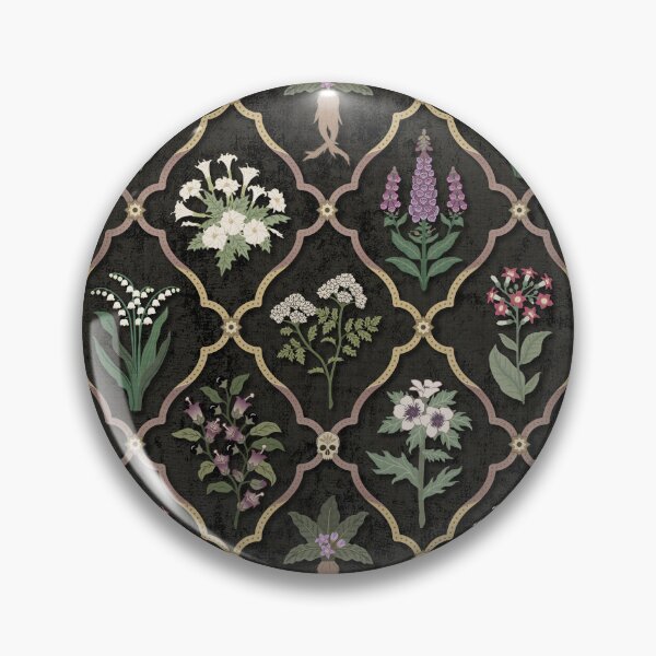 Item preview, Poisonous Plants traditional trellis - soft black designed and sold by misentangled.