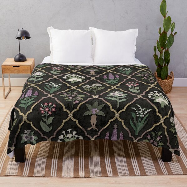 Item preview, Poisonous Plants traditional trellis - soft black designed and sold by misentangled.