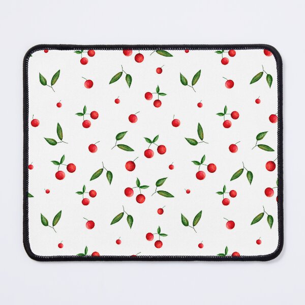 Item preview, Watercolor Red Cherries- Hand-painted Fruit Art Fresh Fruit Seamless Pattern Design designed and sold by My Favorite Store.