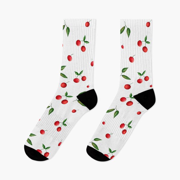 Item preview, Watercolor Red Cherries- Hand-painted Fruit Art Fresh Fruit Seamless Pattern Design designed and sold by My Favorite Store.
