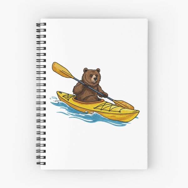Item preview, Bear Kayaking Down a River designed and sold by TeeARTHY.