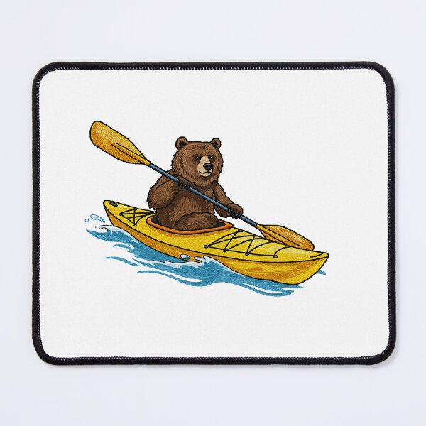 Item preview, Bear Kayaking Down a River designed and sold by TeeARTHY.