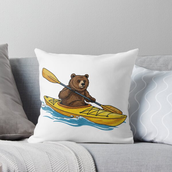 Item preview, Bear Kayaking Down a River designed and sold by TeeARTHY.