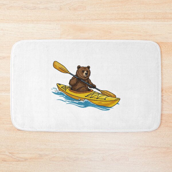 Item preview, Bear Kayaking Down a River designed and sold by TeeARTHY.