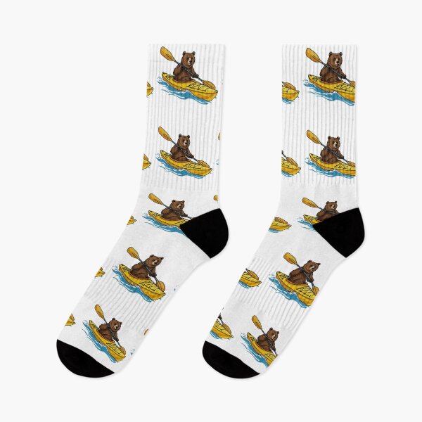 Item preview, Bear Kayaking Down a River designed and sold by TeeARTHY.