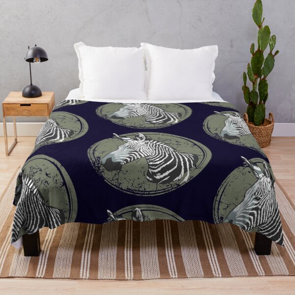 Item preview, Zebra Profile in distressed circle. designed and sold by AfricaSkyBlue.