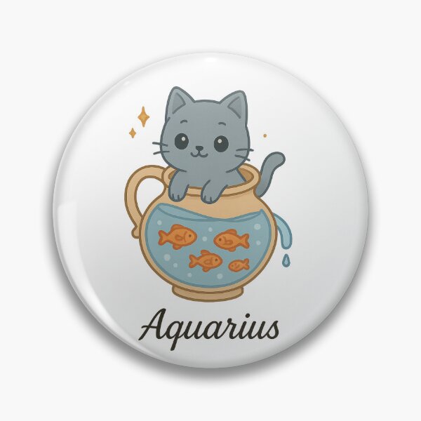 Item preview, Aquarius cute cat designed and sold by Meowverse shop.