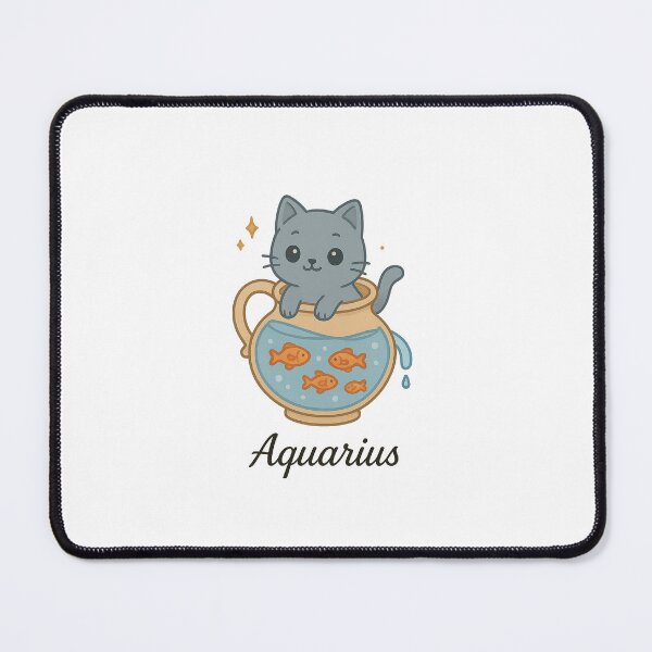 Item preview, Aquarius cute cat designed and sold by Meowverse shop.