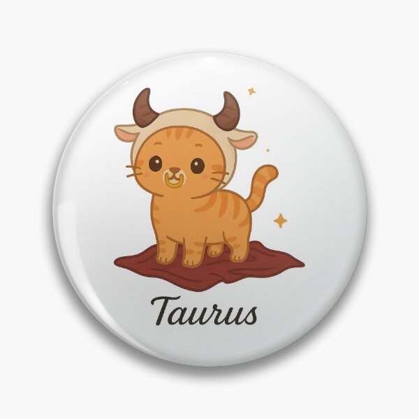 Item preview, Taurus cute cat  designed and sold by Meowverse shop.