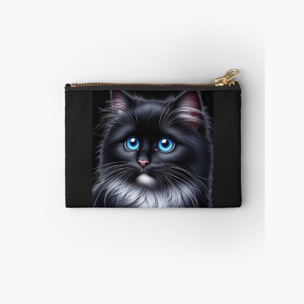 Item preview, Magical Black Kitten with Blue Eyes – Fantasy Cat Illustration designed and sold by Ulla22.