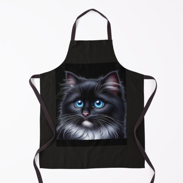 Item preview, Magical Black Kitten with Blue Eyes – Fantasy Cat Illustration designed and sold by Ulla22.