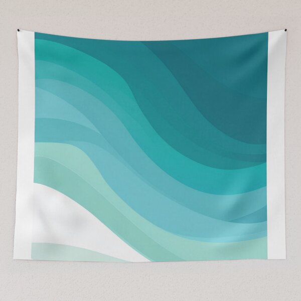Item preview, Green wave pattern designed and sold by saly55887.