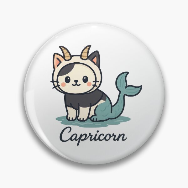 Item preview, Capricorn cute cat designed and sold by Meowverse shop.