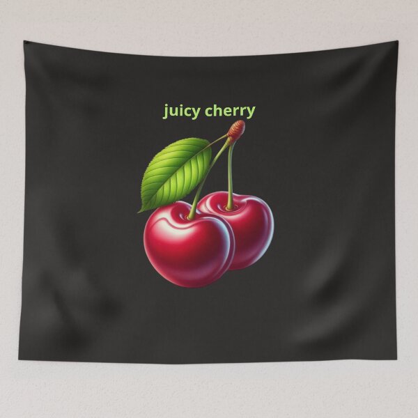 Item preview, Juicy Cherry Illustration – Realistic Red Cherries Artwork designed and sold by Ulla22.