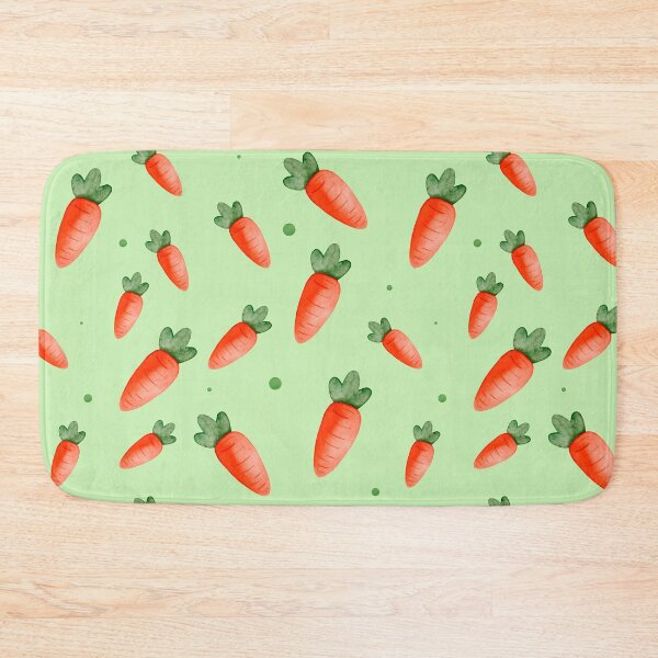 Item preview, Watercolor Carrots – Hand-Painted Seamless Vegetable Pattern Kawaii Illustration designed and sold by My Favorite Store.