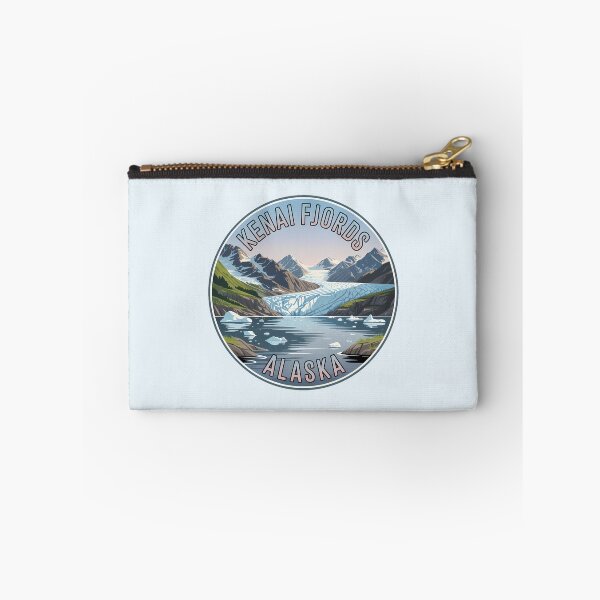 Item preview, Retro Kenai Fjords National Park Alaska Sticker designed and sold by Horizon Tales.