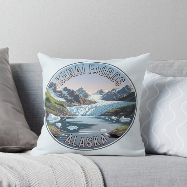Item preview, Retro Kenai Fjords National Park Alaska Sticker designed and sold by Horizon Tales.