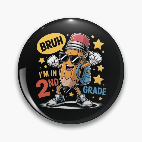 Item preview, Funny Bruh I’m in 2nd Grade Cool Pencil Cartoon Back to School designed and sold by love3617.