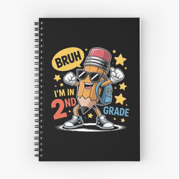 Item preview, Funny Bruh I’m in 2nd Grade Cool Pencil Cartoon Back to School designed and sold by love3617.