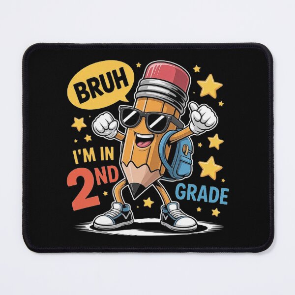 Item preview, Funny Bruh I’m in 2nd Grade Cool Pencil Cartoon Back to School designed and sold by love3617.