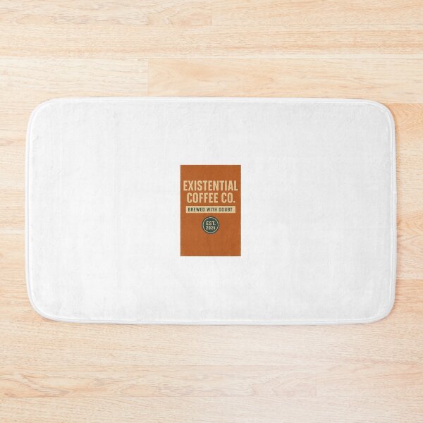 Item preview, Existential Coffee Co. – Brewed With Doubt Vintage Label designed and sold by SoftWavesStudio.