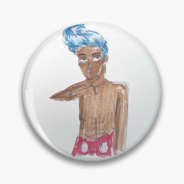 Item preview, Presley the surfer from Anaheim designed and sold by Skeleton in a Cage Art Studio.