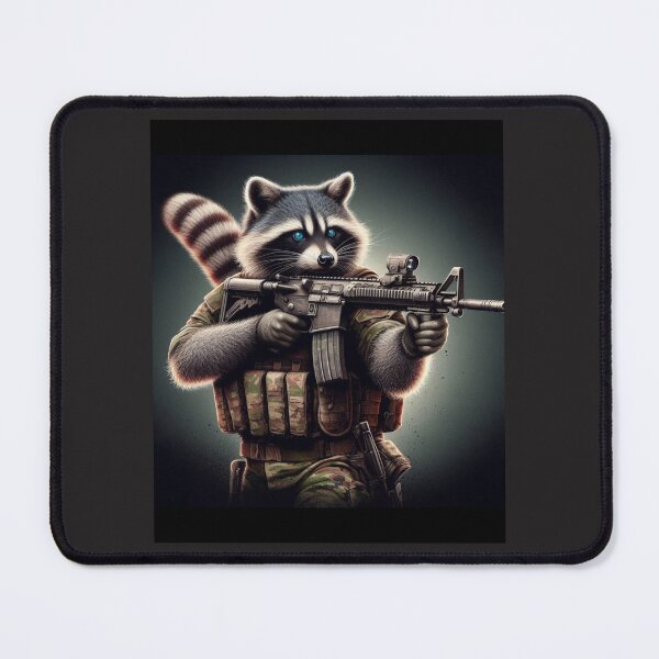 Item preview, Warrior Raccoon Illustration – Fierce Fantasy Animal Art designed and sold by Ulla22.