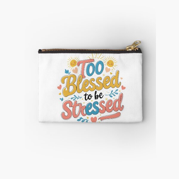 Item preview, Too Blessed To Be Stressed Inspirational Mug – Motivational Quote Gift for Women designed and sold by Aspireall.