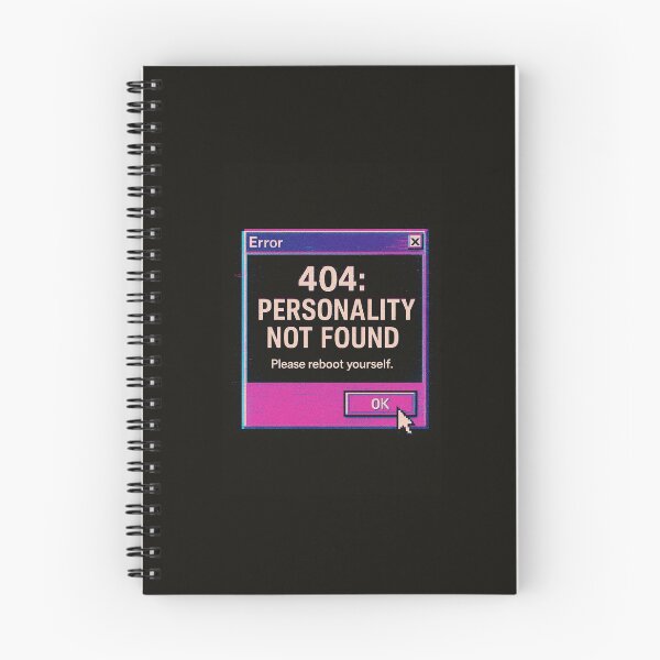 Item preview,  404 Personality Not Found – Glitch Window Error Design designed and sold by SoftWavesStudio.