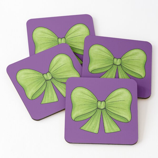Item preview, Light green bow on light purple background designed and sold by Cherevan.