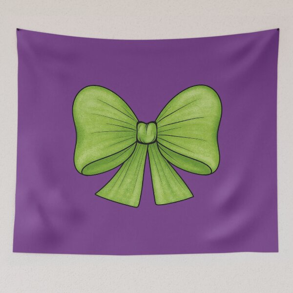 Item preview, Light green bow on light purple background designed and sold by Cherevan.