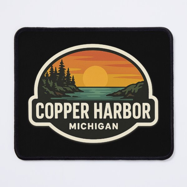 Item preview, Copper Harbor Michigan Bold Text Design designed and sold by American Travels.