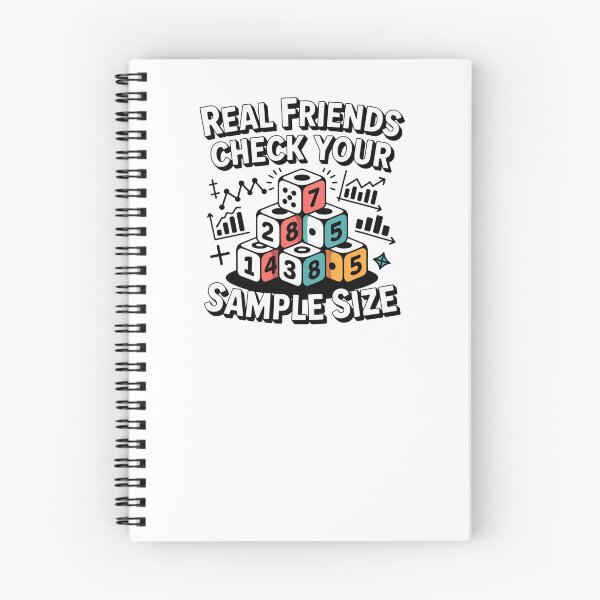 Item preview, Real friends check your sample size, funny data and statistics designed and sold by NoetherSym.