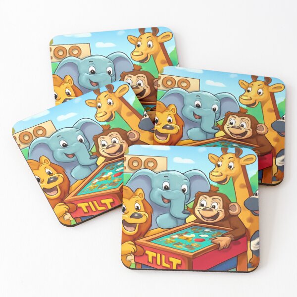 Item preview, Cartoon animals playing with tilt  designed and sold by Chirayu1111.