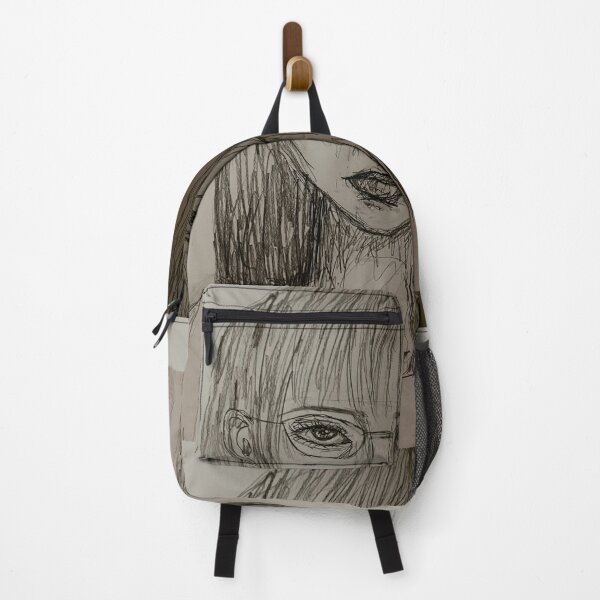 Item preview, Eerie Girl with Glasses – Haunting Pencil Portrait designed and sold by Luhxyraa.