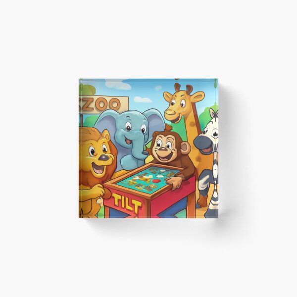 Item preview, Cartoon animals playing with tilt  designed and sold by Chirayu1111.