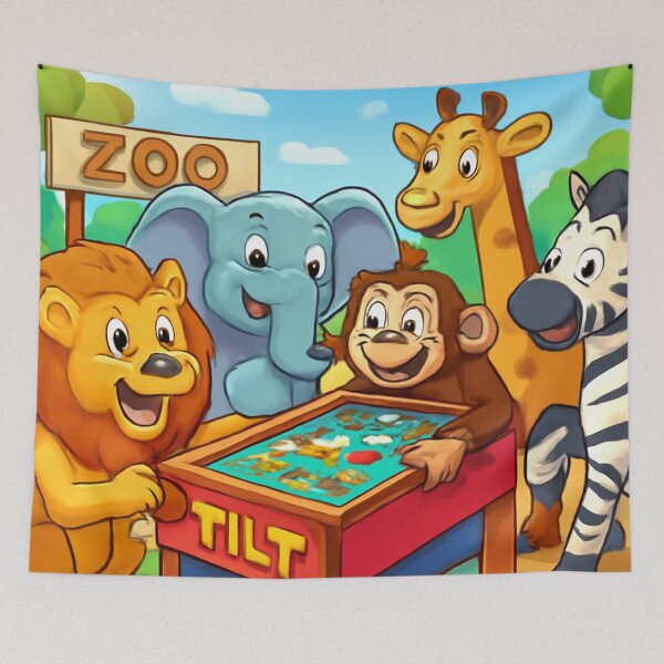 Item preview, Cartoon animals playing with tilt  designed and sold by Chirayu1111.