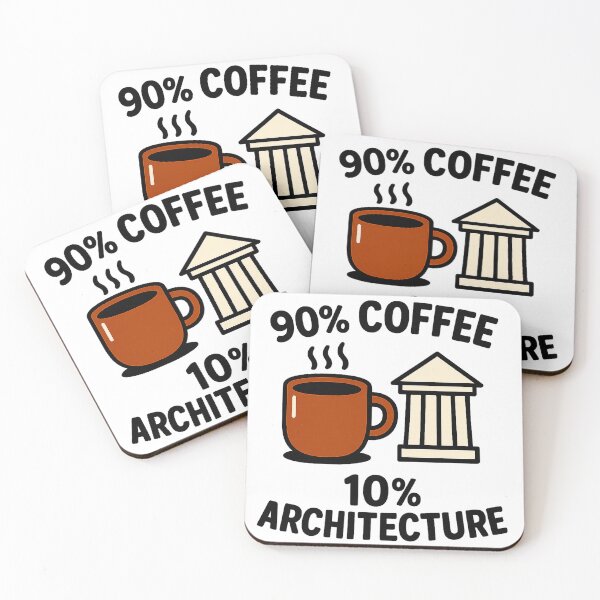 Item preview, 90% coffee 10% architecture designed and sold by ArchitecturNest.