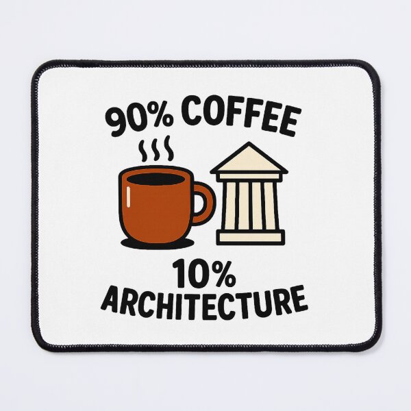 Item preview, 90% coffee 10% architecture designed and sold by ArchitecturNest.