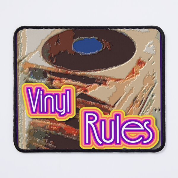 Item preview, Vinyl Rules Record Stack Colorful Abstract designed and sold by SmashingDeals.