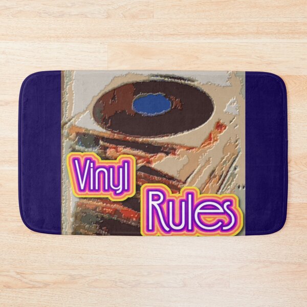 Item preview, Vinyl Rules Record Stack Colorful Abstract designed and sold by SmashingDeals.