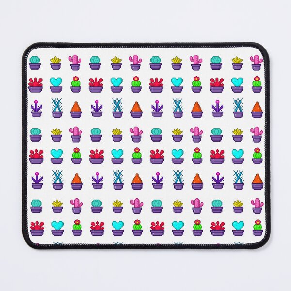 Item preview, Pixel Art Cute Cactus Collection – Neon Potted Succulents designed and sold by retro_pixel.