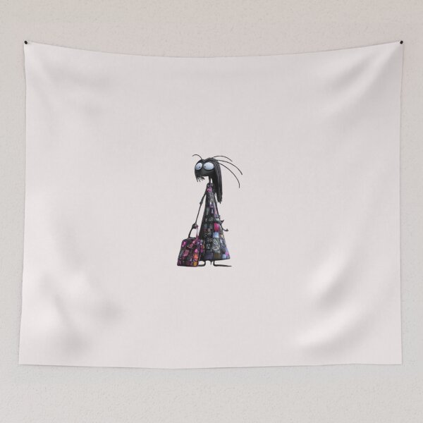 Item preview,   funny girl with bag designed and sold by mariana adel.
