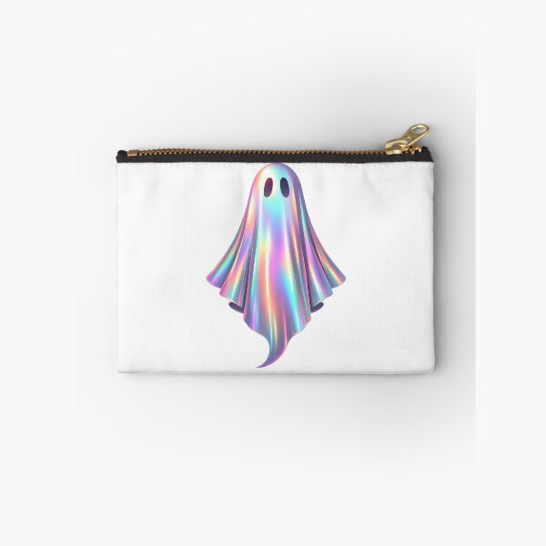 Item preview, Holographic Halloween Ghost. Spooky season, Iridescen colored. designed and sold by Adorablehaunts.