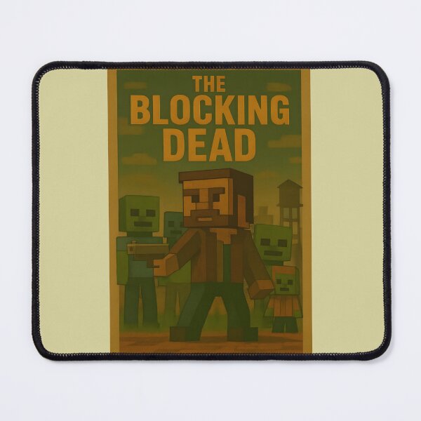 Item preview, THE BLOCKING DEAD – Minecraft x Walking Dead Pixel Poster designed and sold by WhisperFrame.