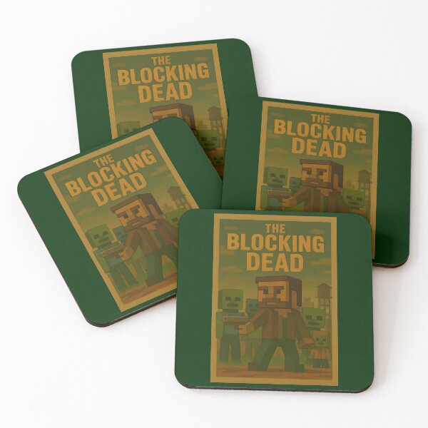 Item preview, THE BLOCKING DEAD – Minecraft x Walking Dead Pixel Poster designed and sold by WhisperFrame.
